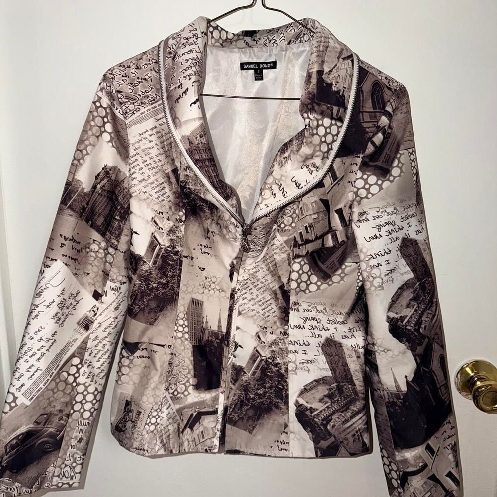 Samuel Dong Newspaper Print Jacket